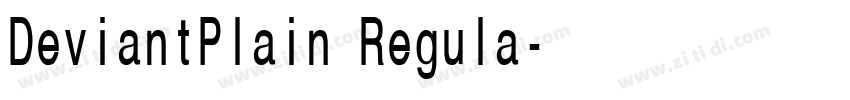 DeviantPlain Regula字体转换